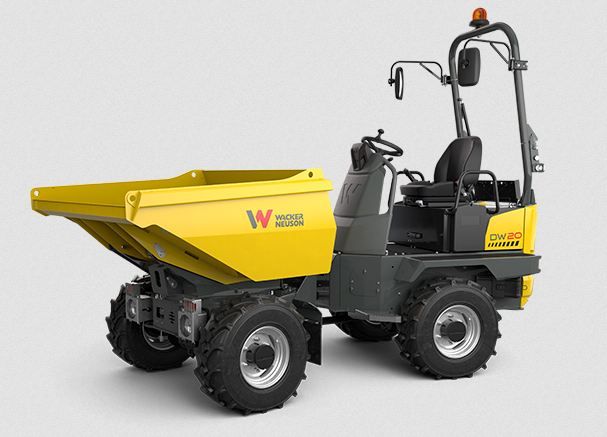 Dw20 mini-dumper sur pneu - wacker neuson - 2000 kg_1