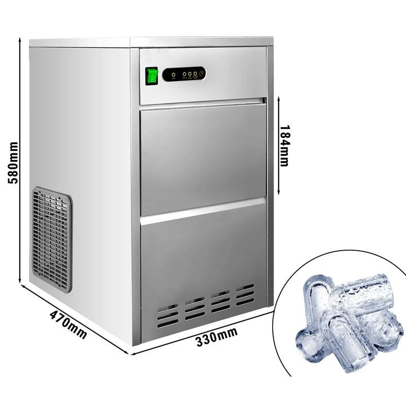 Machine à glaçons creux cylindriques 24 kg/24h - stockage 5 kg_1