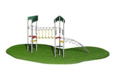 Structure de jeux combinées 2 tours - gamme Accrobatics - modèle AC21503I - Créa Équipements_1