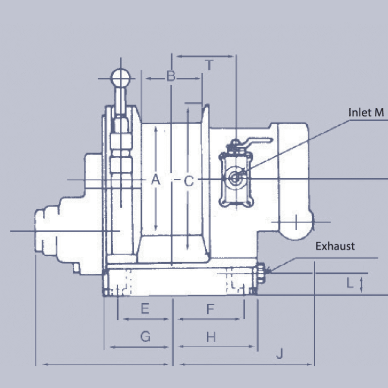 Treuil pneumatique RED ROOSTER® - Levage et halage - Capacité 0,5t à 2t - REF : 62100_1