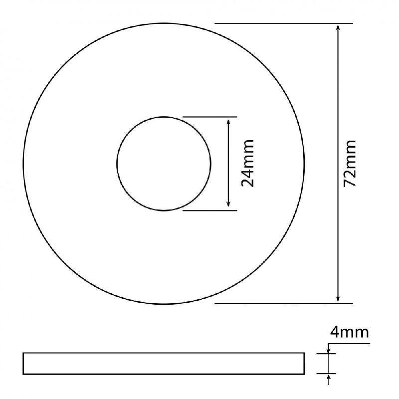 Joint WC pour soupape SIAMP - caoutchouc - compatible mécanisme 22/33/36/42/43/45/51 - 7.2x0.1x2.4 cm_1