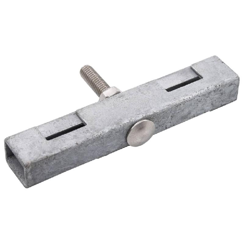 Vidaxl ensemble de 10 connecteurs de tapis en u de jardin argenté 144497_1