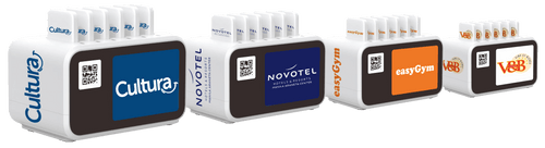 Borne de 6 batteries portables en libre service, idéale pour les espaces à faible flux - Consommation énergétique 0,1 kWh/j_1