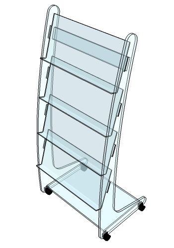 Luxo - meuble présentoir - form x.L. - hauteur totale 156 cm_1