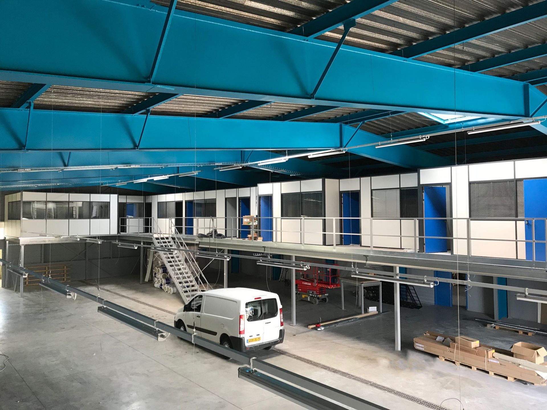Mezzanine industrielle - plateforme de bureau certifiée EN1090 - portée jusqu'à 8m - charge 1T/m² - fabriqué en France_2