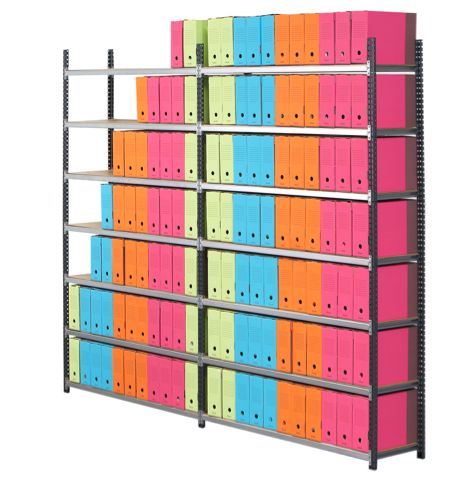 Rayonnage pour archives papier - Support jusqu'à 150 kg par tablette - Différentes dimensions disponibles_1