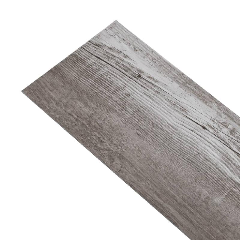 Vidaxl planches de plancher pvc 5,02m² 2mm autoadhésif marron bois mat 146601_1