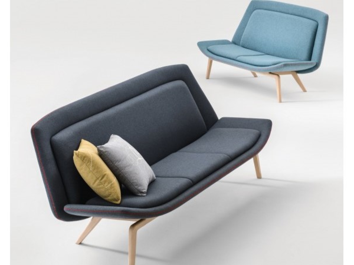 Canapé d'accueil style scandinave - design contemporain NORDIC - personnalisable et confortable_1