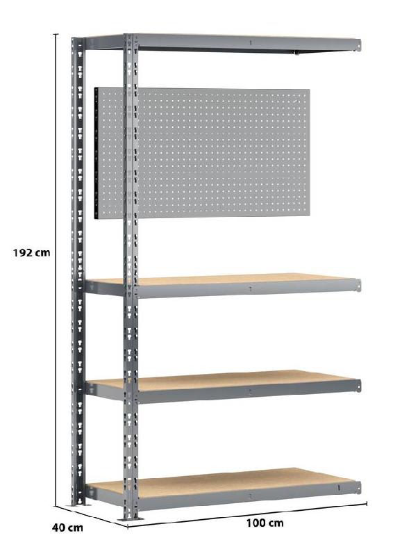 Extension établi-étagère charge lourde Modulö - L. 100 cm - pour établi_1