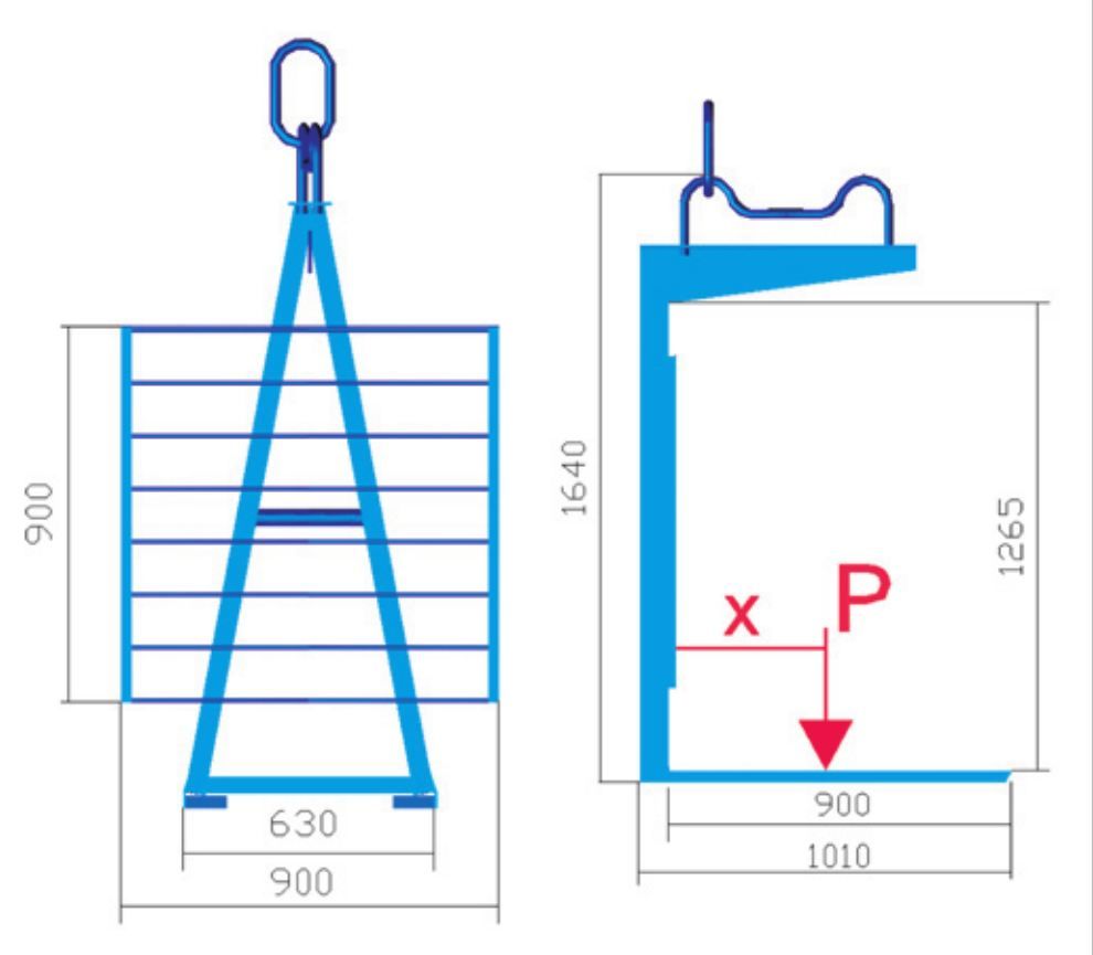 Lève-palette DCM - Dacame France SAS - Capacité 1125 à 1500 kg - Dents d'acier haute résistance St 52_1