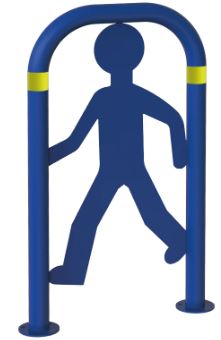 Arceau de signalisation LE PIETON A Sceller - sur platine_1