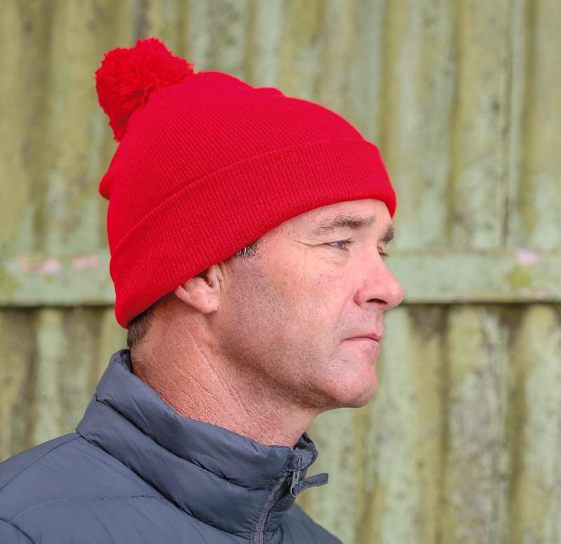 Bonnet pompon BEANIE - Réf: RC028X - Tricot épais et doux, personnalisable, marque Result_1