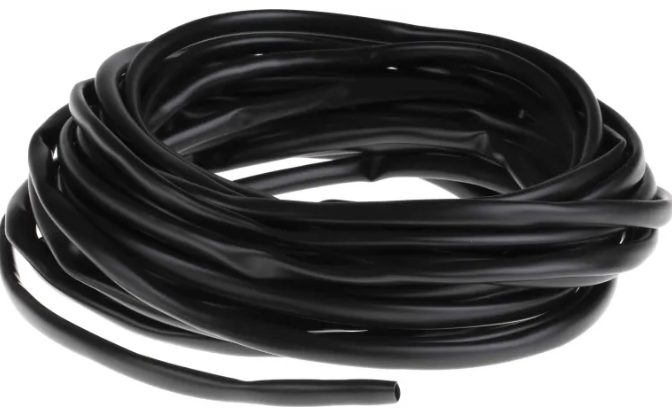 Gaine de protection 6mm - RS PRO en PVC noir, longueur 10m, flexible et résistante_1