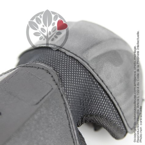 Jambière anti-coupure - protège-tibia débroussailleuse noir - intérieur fourré - norme CE_1