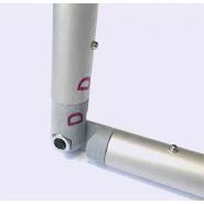 Structure de stand d'exposition - Borney - 350 cm de large - Arche double en aluminium avec toile polyester anti-feu_1