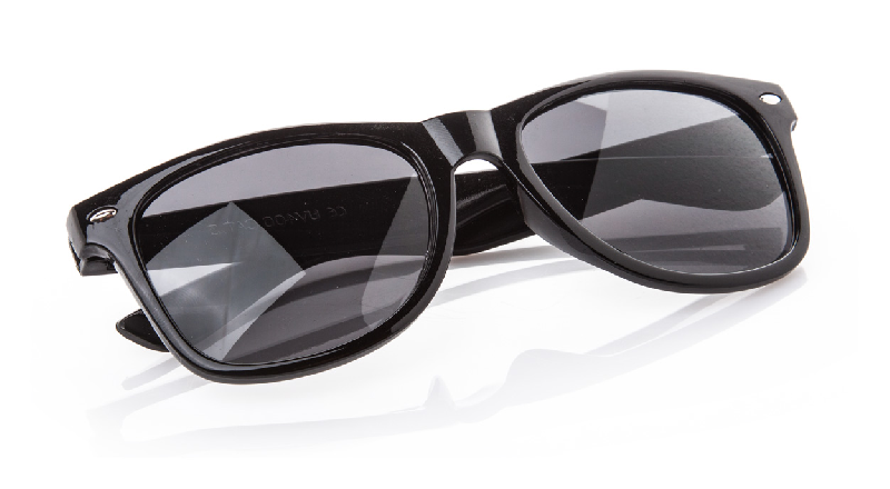 Lunettes de soleil 'Xaloc' - en plastique avec protection UV 400 - couleur noire_1