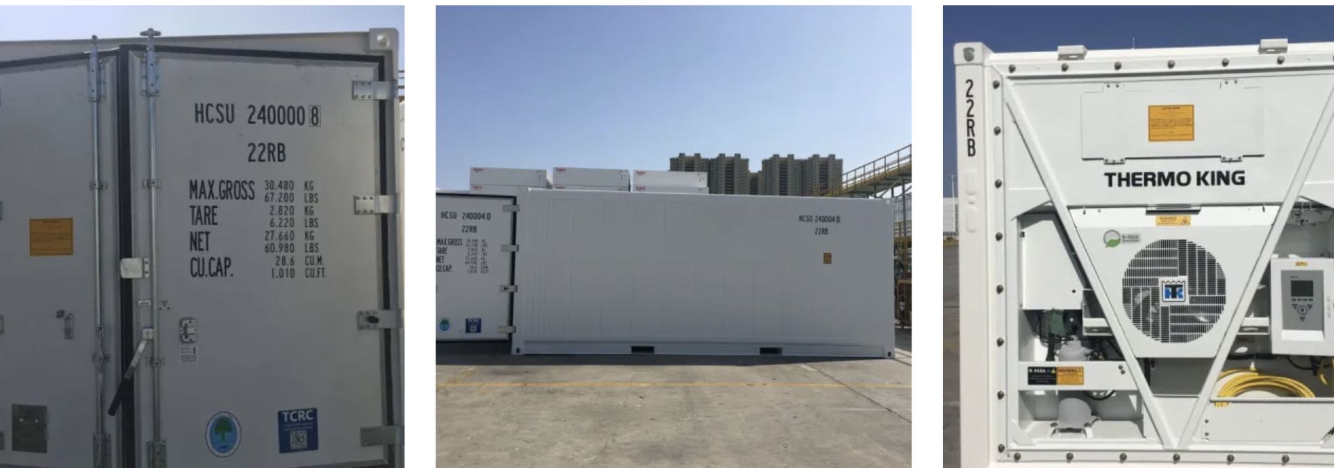 Conteneur frigorifique ou isotherme 20HC REEFER - repeint blanc - garantie pièces 3 mois - 20 pieds HIGH CUBE_1