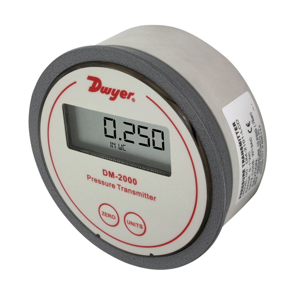 DM-2001-LCD - Manomètre différentiel Magnehelic avec affichage LCD - Échelles : 0 à 24.9 Pa_1