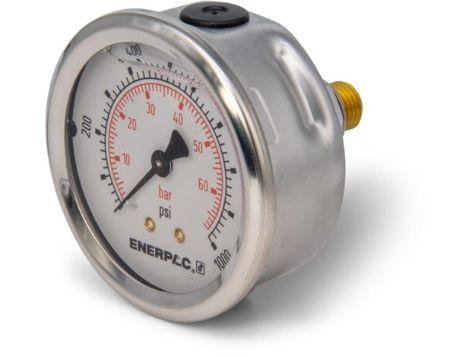 G2531SR, Manomètre, 63 mm Face, Montage arrière, Bain de glycérine, 70 bar pression maximale_1