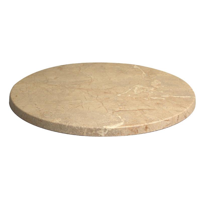 Plateau de table Werzalit Ø60 - MARMOR BEIGE_1