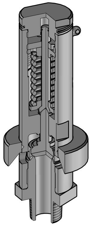Soupape de sécurité inox - gamme 8C - H+Valves - différents diamètres et plage de tarage étendue_1