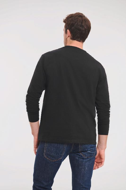 T-shirt Classique manches longues - Russell - Réf: RUZT180L - 100% coton - Coupe intemporelle_1
