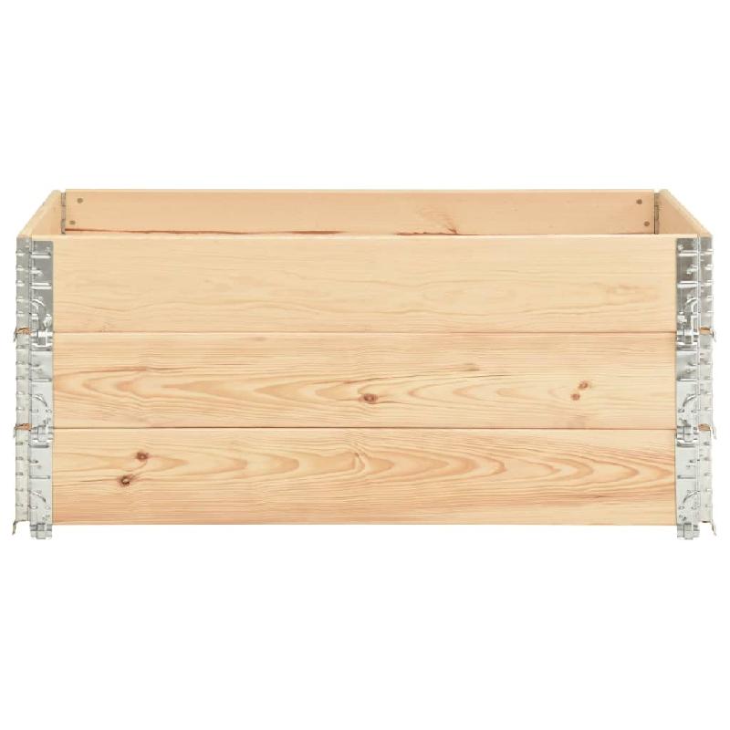 Vidaxl colliers de palette 3 pcs 100x150 cm bois de pin solide 310059_1