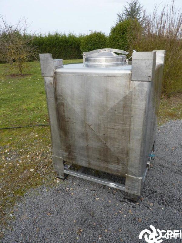 Container (IBC/GRV) inox carré 1000L - CON014_1