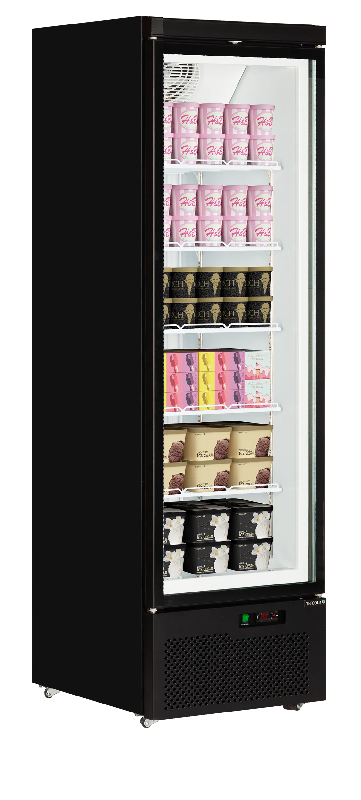 Congélateur vertical vitré Atom Maxi F1DB (560 / 390L) Noir TEFCOLD_1