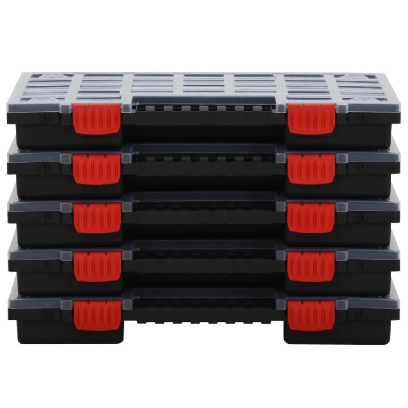 Vidaxl boîtes d'assortiment 10 pcs 40x30x5 cm polypropylène 3106445_1