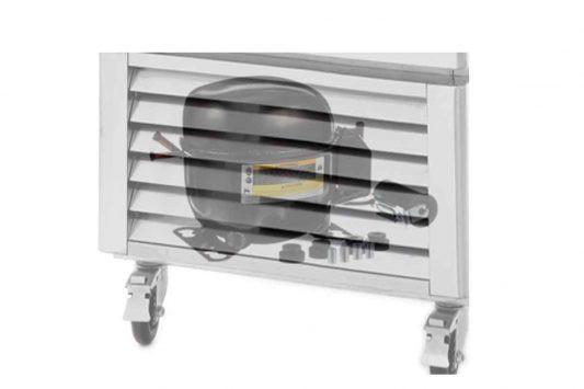 Armoire vitrée réfrigérante positive - 2050L - Structure acier laqué - Réf : MCF8717GR_1