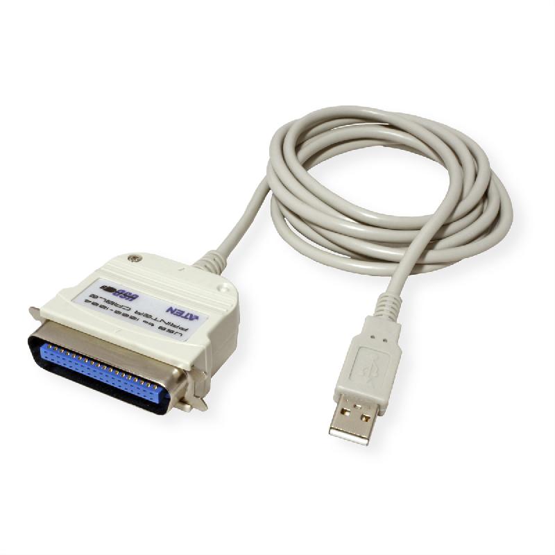 ATEN UC1284B Câble d'imprimante USB-parallèle, 1,8 m_1