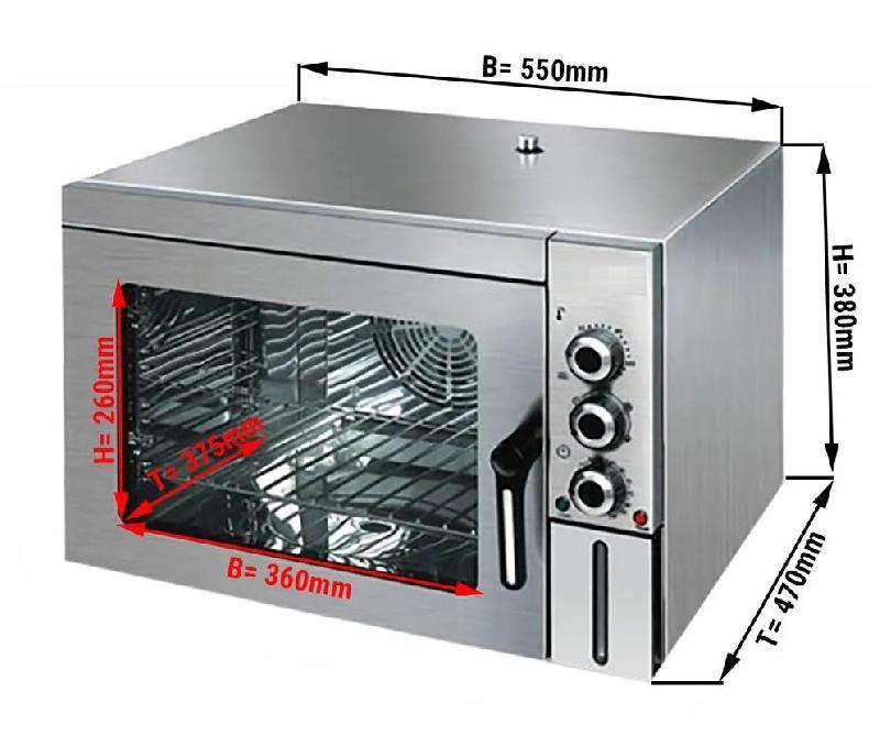 Four mixte à vapeur 30 litres en acier inoxydable - plaque gn2/3 prof.40 mm_1
