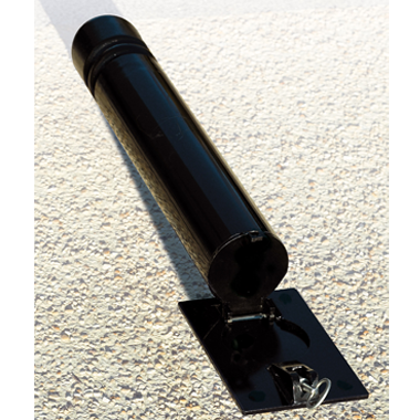 Potelet rabattable Solibloc City - diamètre 114mm - acier peint sur zinc - réf : 8206670_1