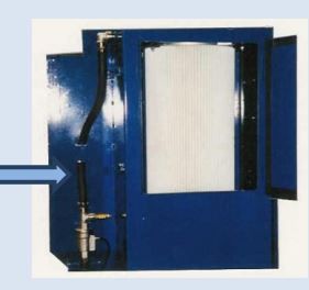 Type CD BLAST - Cabine de sablage à manches - AB BLAST - Largeur 800 à 1500 mm - Compacte et robuste avec pistolet SES S 500_1