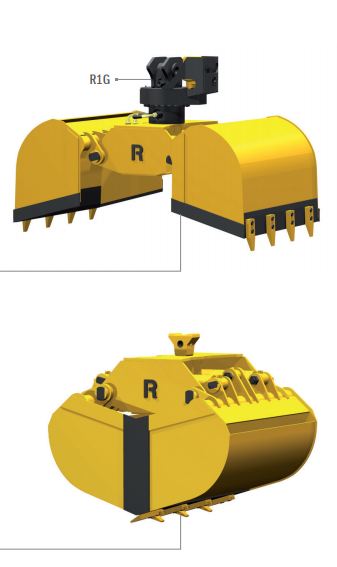Bennes preneuses pour grues et mini-pelles R41 Rozzi - hydraulique, haute qualité_1