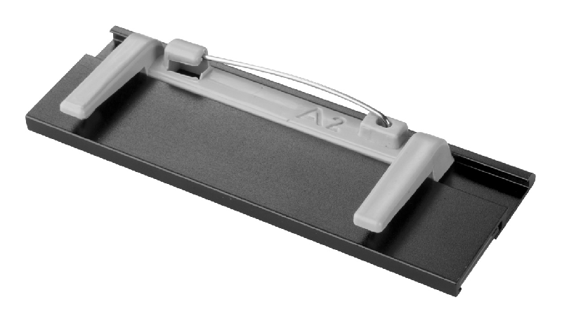 Badge identifiant en aluminium - papier remplaçable - couleur noire - poids 9g_1