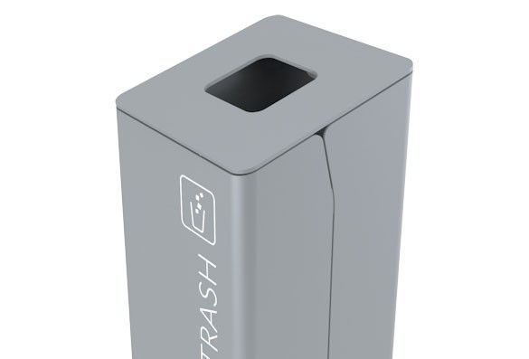 003234 - Lido - Komserwis - Poubelle publique 40L - Hauteur 89 cm, Largeur 32 cm_1