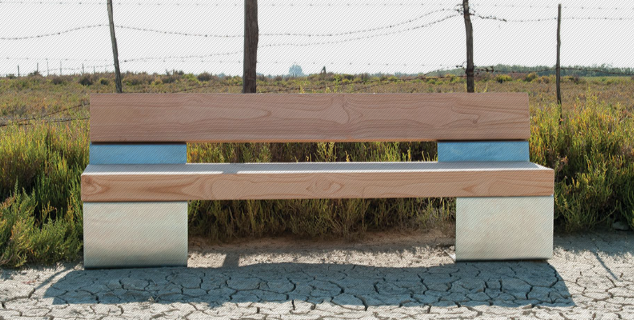 Banc public en bois - BIO2 par Louis de Merindol_1