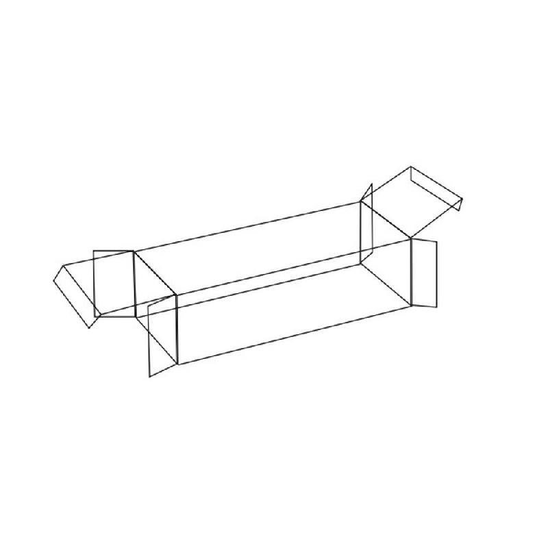 Boite rectangulaire transparente PVC 16x5x5cm - par 10_1