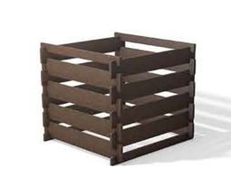 Composteur 650L - Montage simple et rapide, esthétique et écologique - 100 x 100 x 90 cm - ADS EQUIPEMENTS EURL_1