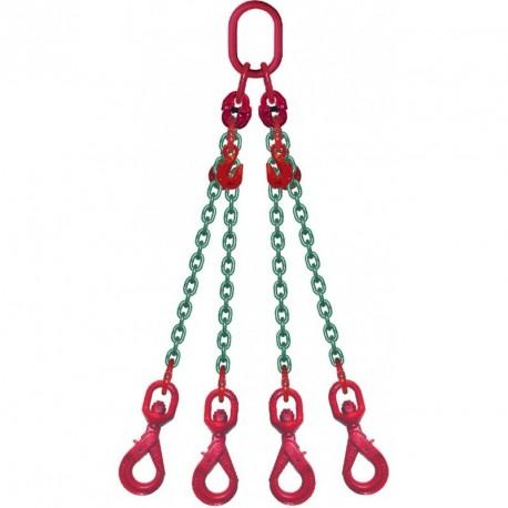 Elingue chaîne avec crochets émérillon à verrouillage automatique Référence 4357X_1