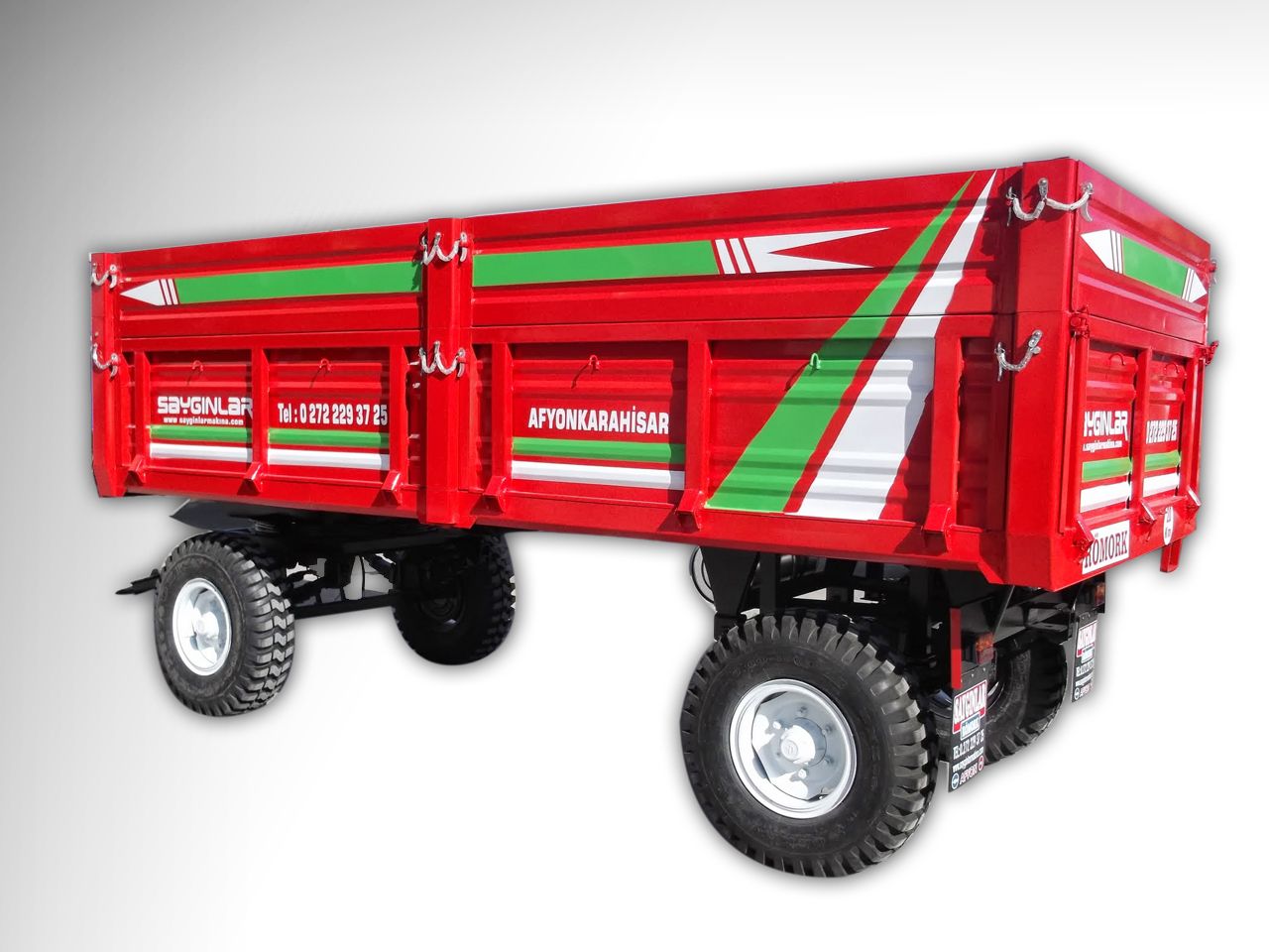 Remorque de tracteur agricole pour transport de charges lourdes