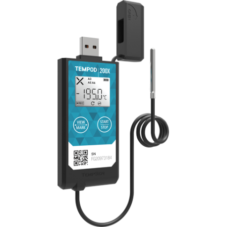 Tempod 200X - Enregistreur de température USB/PDF avec sonde externe RTD -200°C à +70°C_1