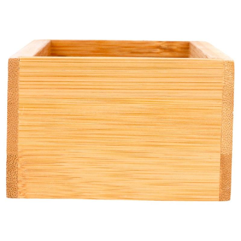 Boîte de présentation pour buffet en bambou naturel 8x15,5x5cm_1