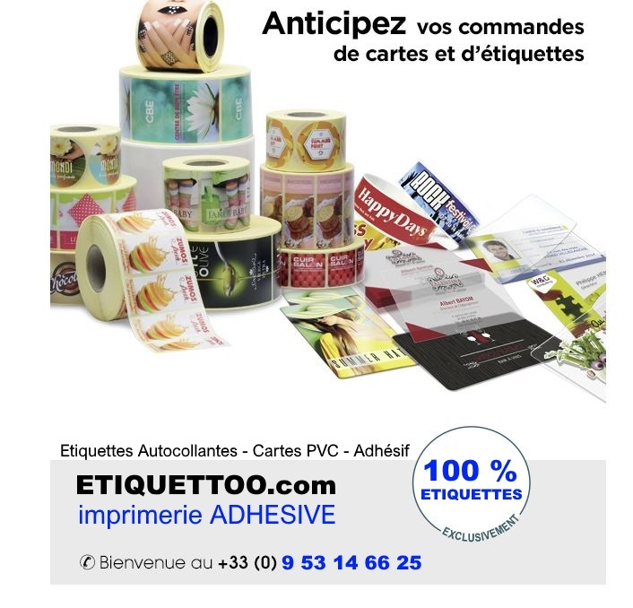 Étiquettes industrielles adhésives - conformes aux exigences de nombreux métiers - Etiquettoo_1