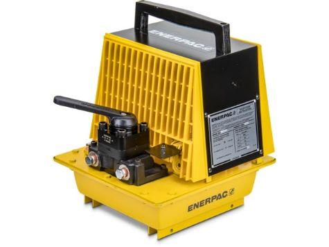 PAM1041 - Pompe hydraulique pneumatique avec distributeur manuel 4/3 - 2.6 litres d'huile utile pour vérins double effet_1