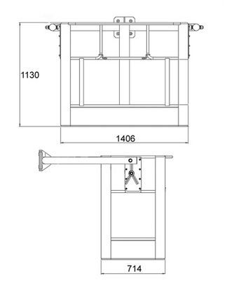 Panier nacelle en fer - matilsa - 2 personne_1