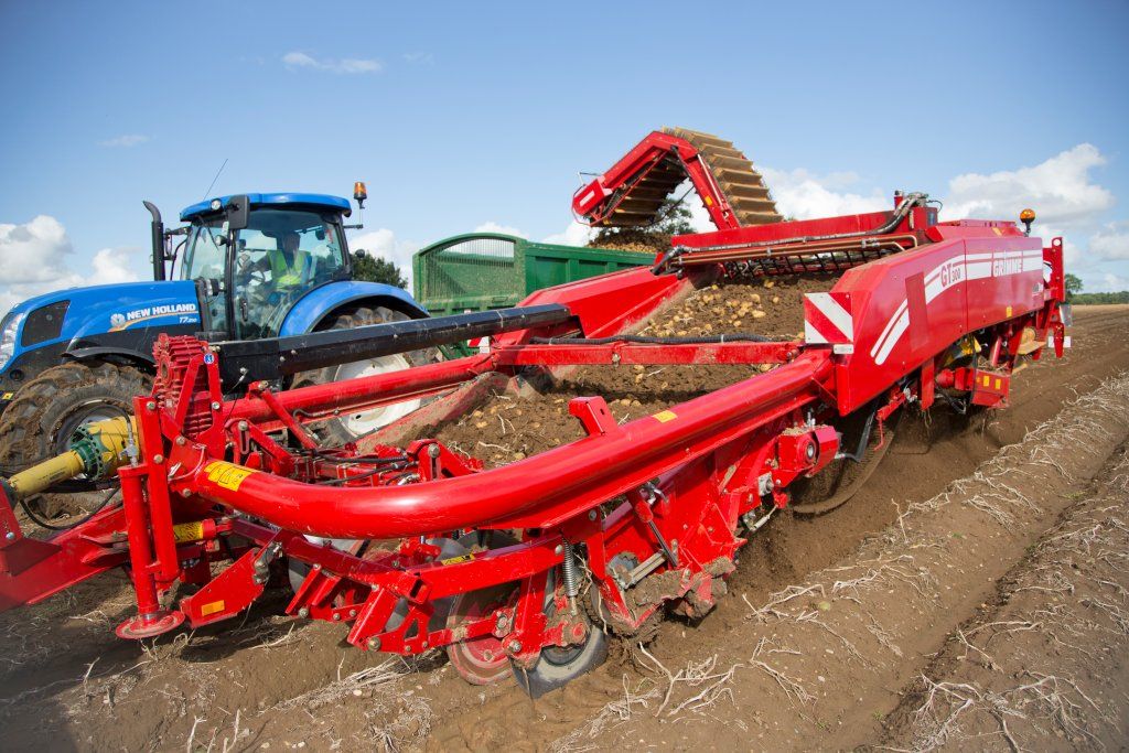 Arracheuse-chargeuse gt 300 3 rangs - grimme france - puissance du moteur 115 kw - vitesse 25 km/h_1