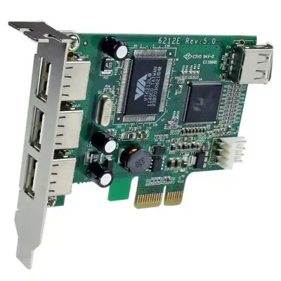 Carte Adaptateur PCI Express vers 4 Ports USB 2.0 - Carte PCIe Interne Externe_1